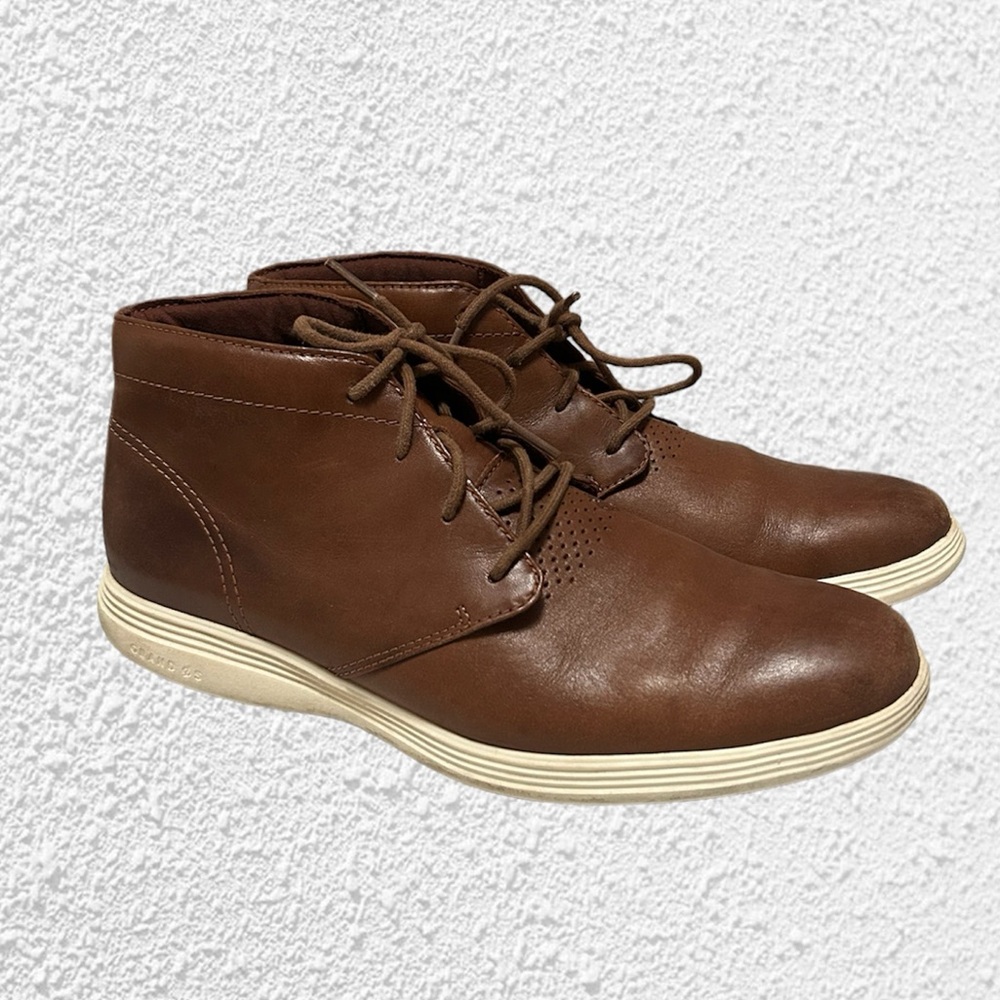 Cole Haan Grand OS Brown Leather Oxfords